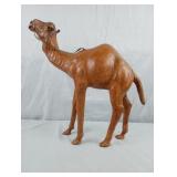 Leather-Wrapped Camel Figurine