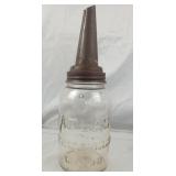 Atlas Strong Shoulder Glass Oil Bottle With Spout