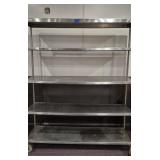 Large Stainless Steel Rolling Shelving Unit