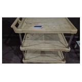 Metal and Plastic Rolling Cart