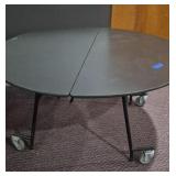5' Round Wood & Metal Table
