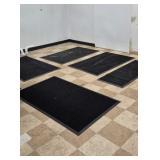 Four 5' x 3' Rubber Floor Mats