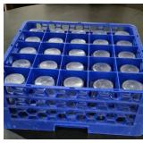 25 Twelve Oz Plastic Glasses with Rack