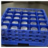 25 Twelve Oz Plastic Glasses with Rack