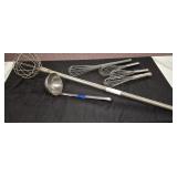 Large Whisks & Ladle