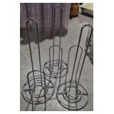 Three Wire Metal Paper Towel Holders