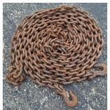 Log Chain 20 Foot, 1/4 Hooks