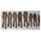 Vise Grip Locking Pliers, 8 pairs