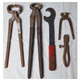 VW Bay Window Nut Tool, Nippers, Hog Ring Pliers