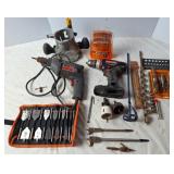 Craftsman Router Base Assembly, Drill & Bits