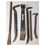 Pry Bars/Nail Pullers, Tire Iron & Chisel
