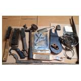 Harmonic Balancer Puller, C-Spanner, Wire Brushes