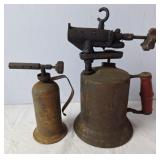 2 Brass Liquid-Fuel Blowtorches