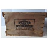 Cross Shoe Line Wood Crate