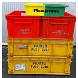 Heavy-Duty Industrial Plastic Storage Crates