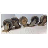 (5) 6 x 2 Caster Wheels