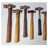 6 Ball Peen Hammers