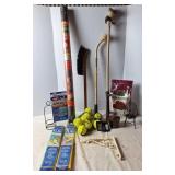 Decorative Flags, Tennis Balls, Landscape Fabric