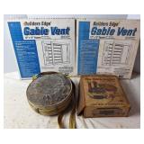 2 Gable Vents, Canteen & Single Electric Burner