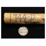 Roll of Silver War Jefferson nickels