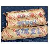 (3) Rolls of 1943 Lincoln Steel Pennies
