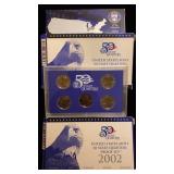 (3) 50 State Quarters Proof sets 2002
