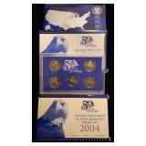 (3) 50 State Quarters Proof sets 2004