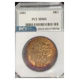 1891 Morgan Silver Dollar PCI MS-65