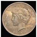 1924 Silver Peace Dollar coin