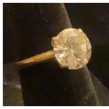 14K gold 3.15 carat Natural Diamond Solitaire