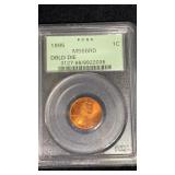 1995 Lincoln Penny PCGS DBLD DIE MS66RD