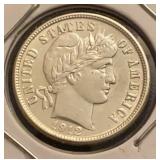 1912-D Barber Silver Dime