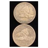 (2) Flying Eagle Cents