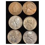 Indian Head & Wheat Pennies
