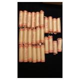 $12+ 1950ï¿½s rolled Pennies (some are partial