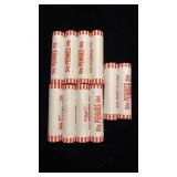 $5 unopened bank rolled Pennieï¿½s unknown dates