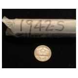 Roll of Silver War Jefferson nickels