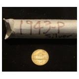 Roll of Silver War Jefferson nickels
