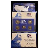 (3) 50 State Quarters Proof sets 2008