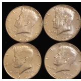 (4) Kennedy Silver Half Dollars 40%