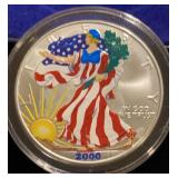 2000 Painted American Silver Eagle