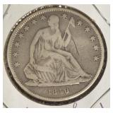 1840-O Seated Liberty Silver Half Dollar