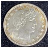 1892 Barber Silver Quarter