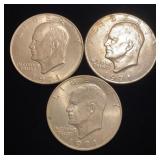(3)Eisenhower Dollar Coins