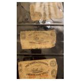 Alabama 10 & 25 cent Note Bills