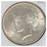 1923 Peace Silver Dollar