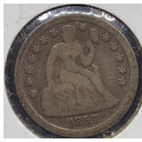 1857 Seated Liberty Silver Dime