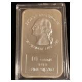 George Washington 10 grams .999 fine silver