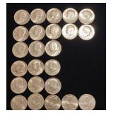 Kennedy Half dollar coins mixed dates