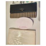 Longaberger wallet, note pad, organizer cards